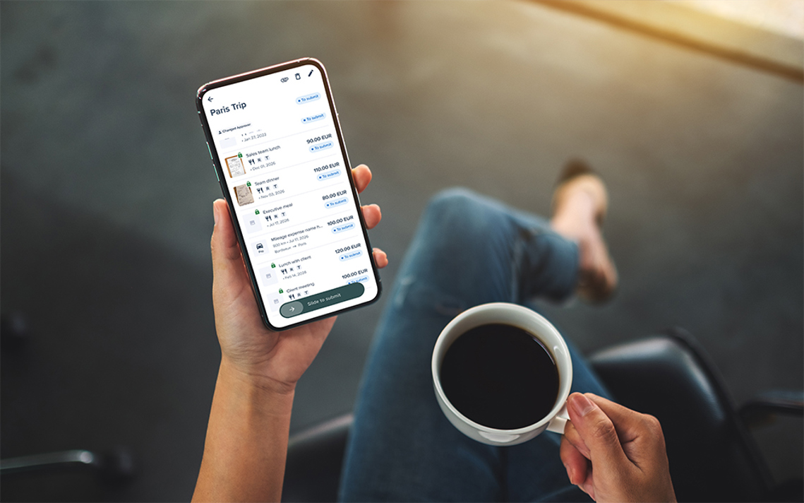 expenses on mobile app
