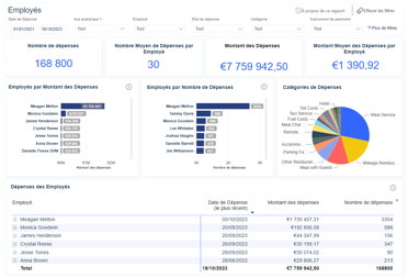 Expenses by employee